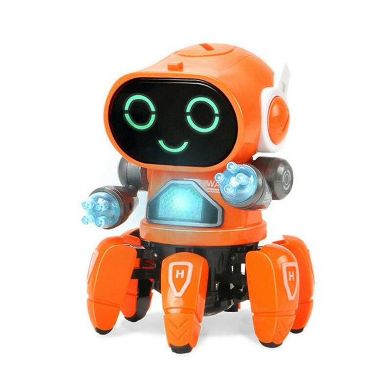 Kids Electric Robot Toy – 6-Claws LED Light Musical Dancing Robot - GoTypical