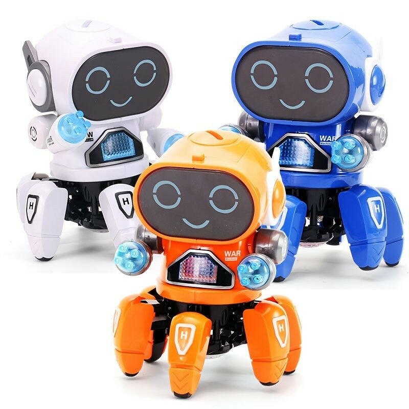 Kids Electric Robot Toy – 6-Claws LED Light Musical Dancing Robot - GoTypical