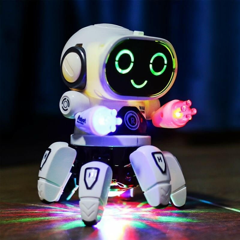 Kids Electric Robot Toy – 6-Claws LED Light Musical Dancing Robot - GoTypical