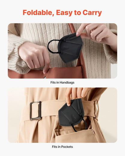 KN95 Face Mask – 5-Layer Respirator with Adjustable Nose Clip 50-Pack - GoTypical