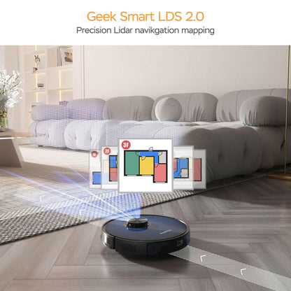 L7 Robot Vacuum Cleaner – Wi-Fi Connected 2700Pa Suction with Mop - GoTypical