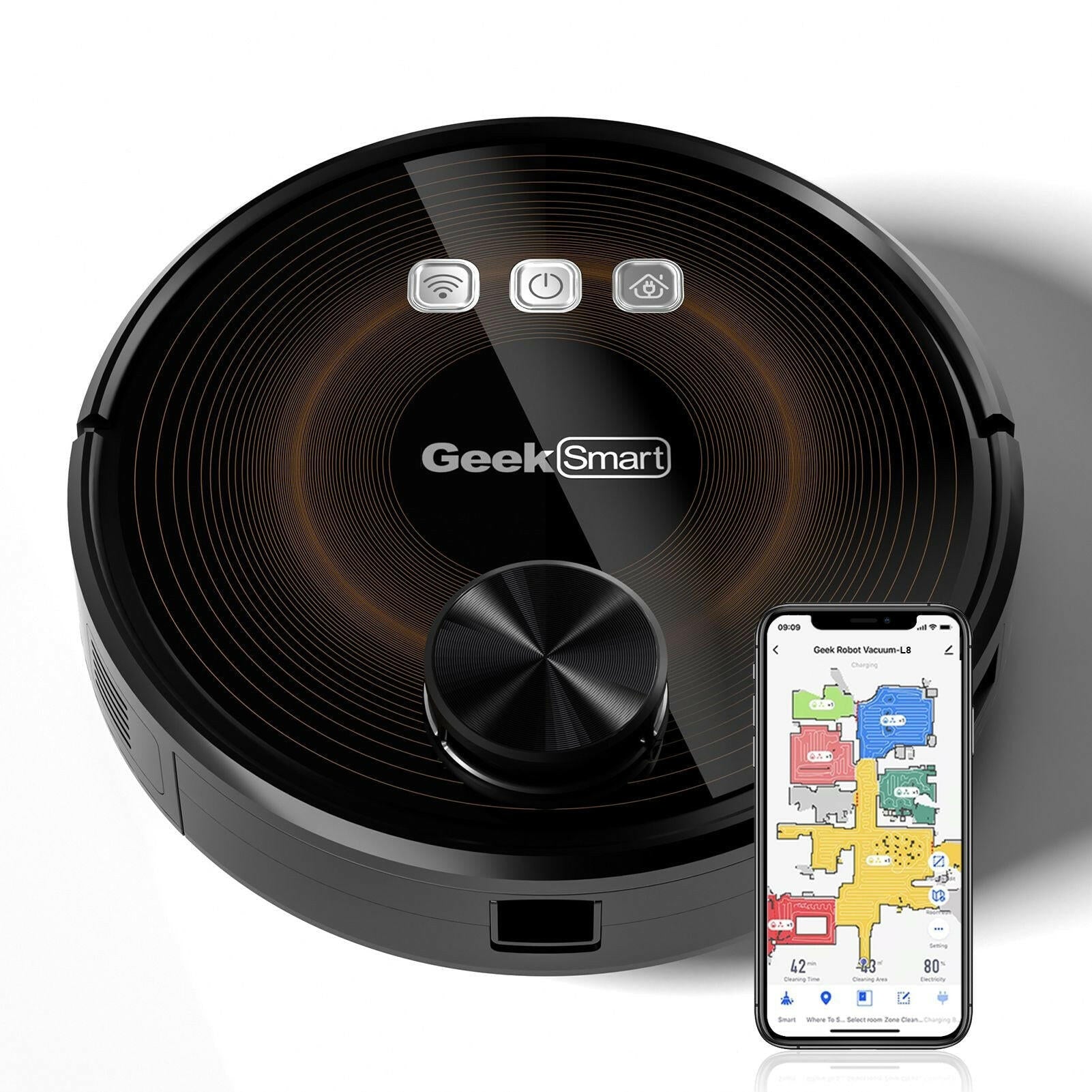 L8 Robot Vacuum Cleaner – Wi-Fi Connected LDS Navigation 2700PA Suction - GoTypical
