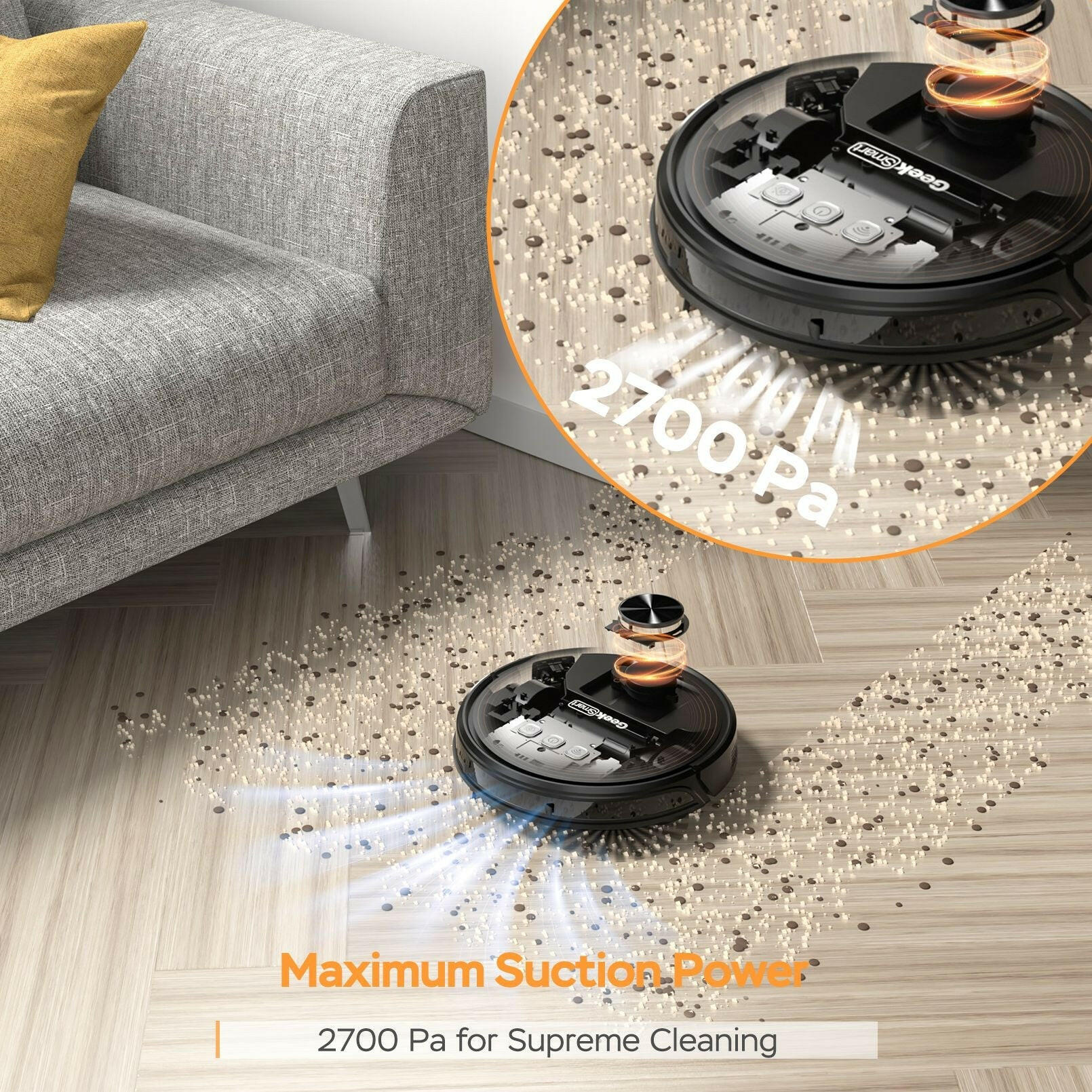 L8 Robot Vacuum Cleaner – Wi-Fi Connected LDS Navigation 2700PA Suction - GoTypical