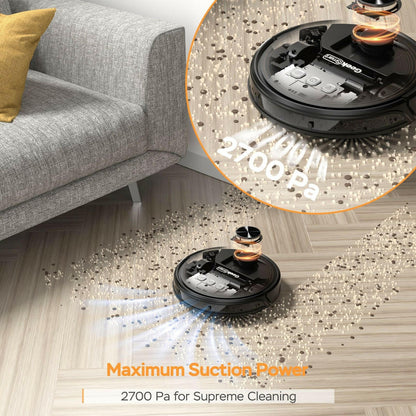 L8 Robot Vacuum Cleaner – Wi-Fi Connected LDS Navigation 2700PA Suction - GoTypical