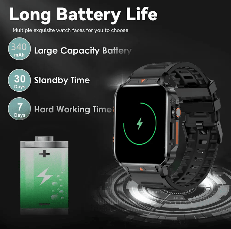 L81 Outdoor Sports Smartwatch – Waterproof with Answer Call & Big Battery - GoTypical