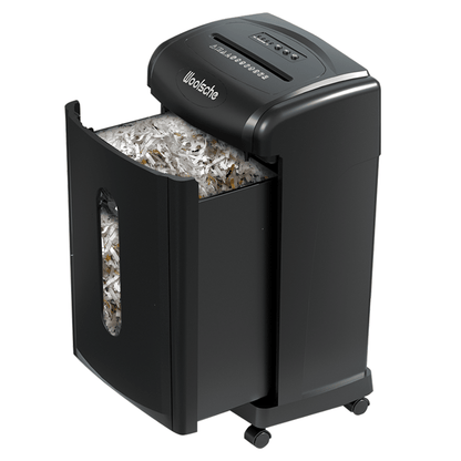 Large Capacity Heavy Duty Document Shredder 19 - Sheet Cross - Cut Paper/Credit Card Shredder with 7.93 Gallon Pullout Wastebasket & 4 Castor - GoTypical