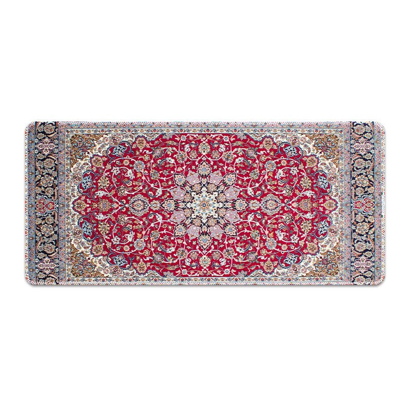 Large Persian Mouse Pad Office Carpet MousePad Natural Rubber Lockedge Anti Slip Desk Mat Laptop Office Game Accessories Pad - GoTypical