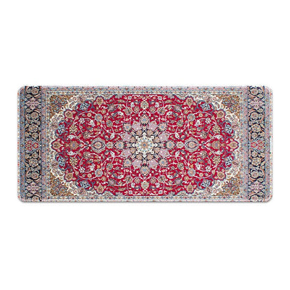 Large Persian Mouse Pad Office Carpet MousePad Natural Rubber Lockedge Anti Slip Desk Mat Laptop Office Game Accessories Pad - GoTypical
