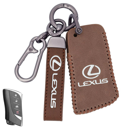 Leather Key Fob Case for Lexus – 4-Button Compatible with Keychain - GoTypical