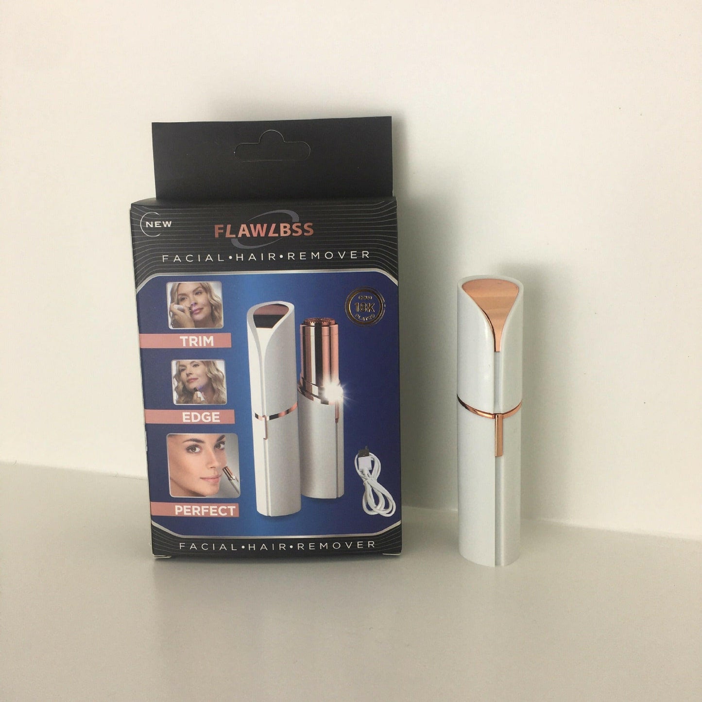 Electric Lipstick Eyebrow Trimmer – Rechargeable Precision Hair Remover Women - GoTypical