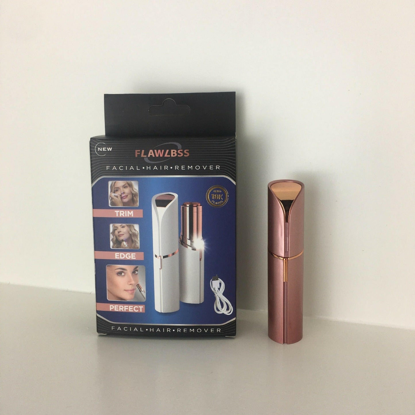 Electric Lipstick Eyebrow Trimmer – Rechargeable Precision Hair Remover Women - GoTypical