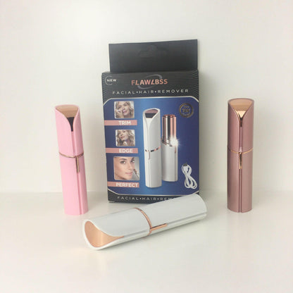 Electric Lipstick Eyebrow Trimmer – Rechargeable Precision Hair Remover Women - GoTypical