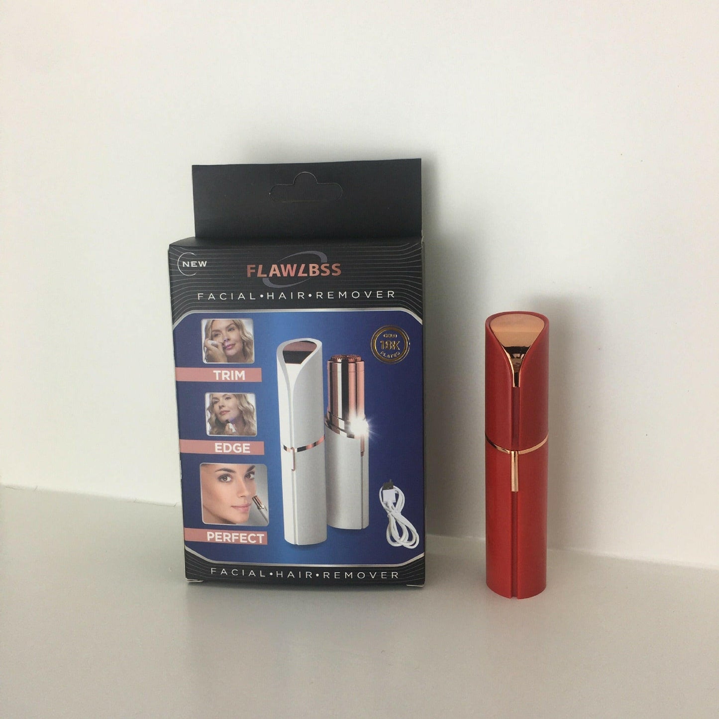 Electric Lipstick Eyebrow Trimmer – Rechargeable Precision Hair Remover Women - GoTypical