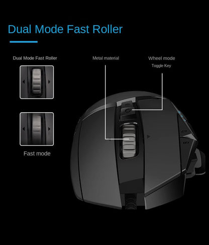 Logitech G502 Hero Wired Gaming Mouse – RGB Backlight | 25600 DPI - GoTypical