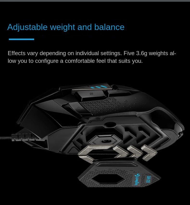 Logitech G502 Hero Wired Gaming Mouse – RGB Backlight | 25600 DPI - GoTypical