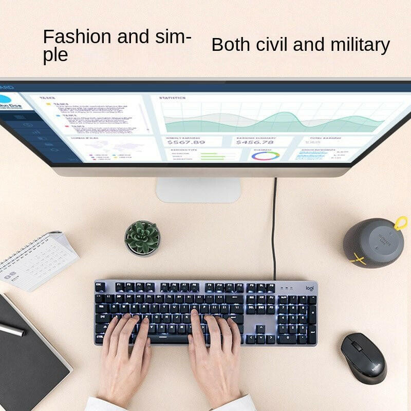 Logitech K845 Mechanical Backlit Keyboard – Wired USB, Blue/Brown/Red Axis - GoTypical