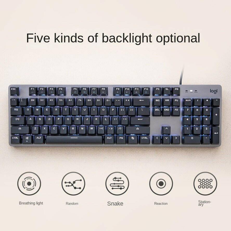Logitech K845 Mechanical Backlit Keyboard – Wired USB, Blue/Brown/Red Axis - GoTypical
