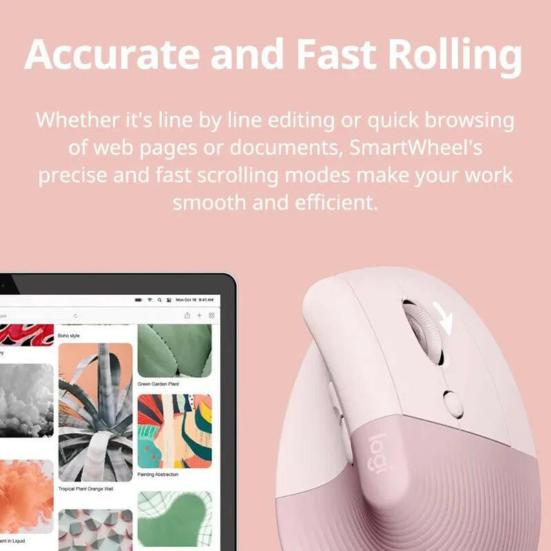 Logitech Lift Wireless Bluetooth Mouse – Ergonomic Black Office Mouse - GoTypical