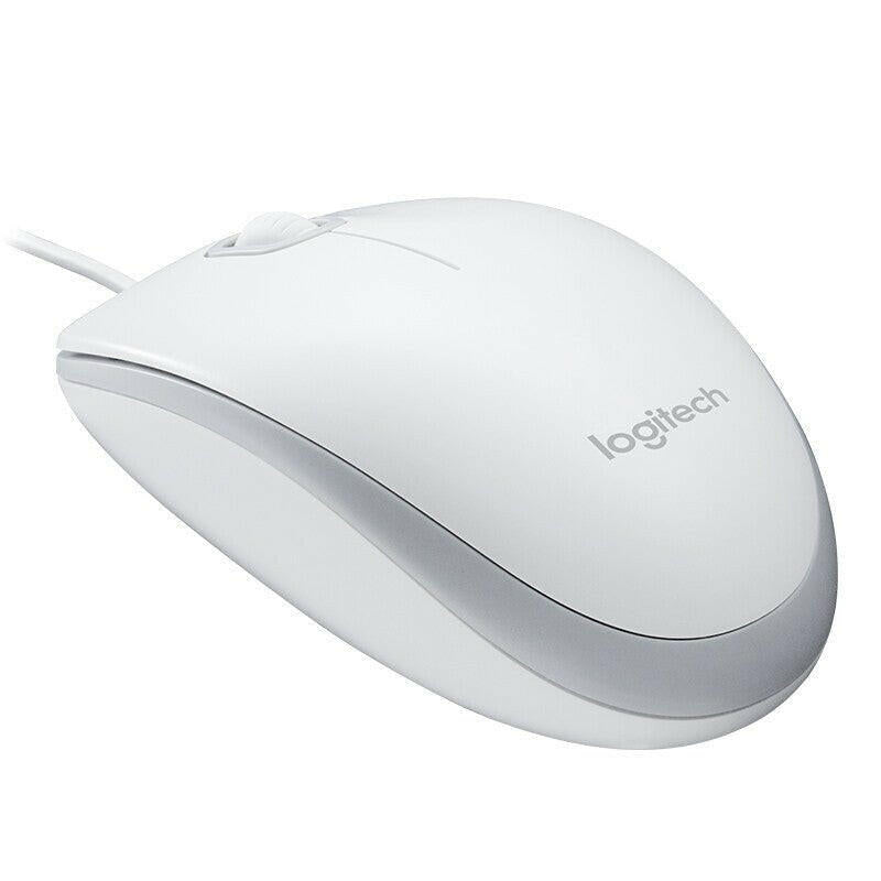 Logitech M100r Wired USB Optical Mouse – Black or White, 1000 DPI - GoTypical