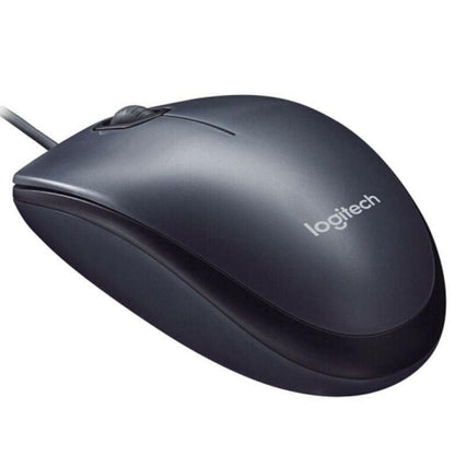 Logitech M91P Wired USB Optical Mouse – Black, 1600dpi Resolution - GoTypical