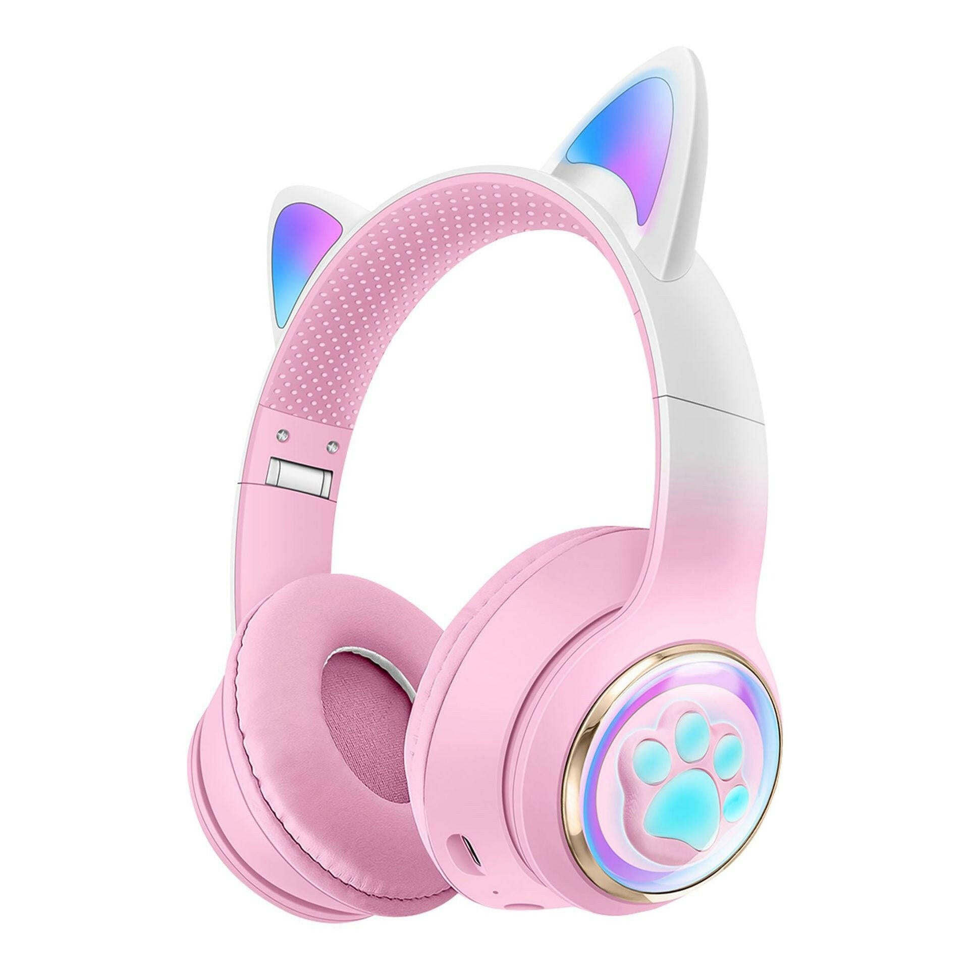 . Bluetooth Earphones – Luminous Cat Ears Gaming Wireless Headset - GoTypical
