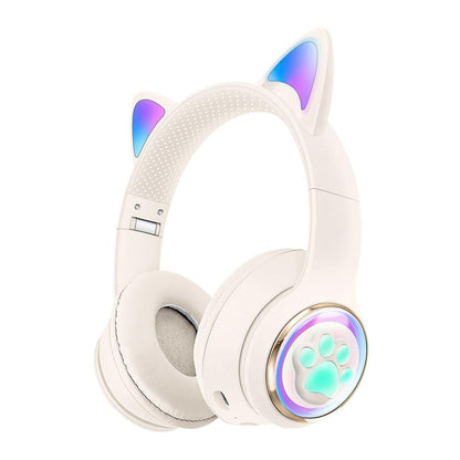 . Bluetooth Earphones – Luminous Cat Ears Gaming Wireless Headset - GoTypical