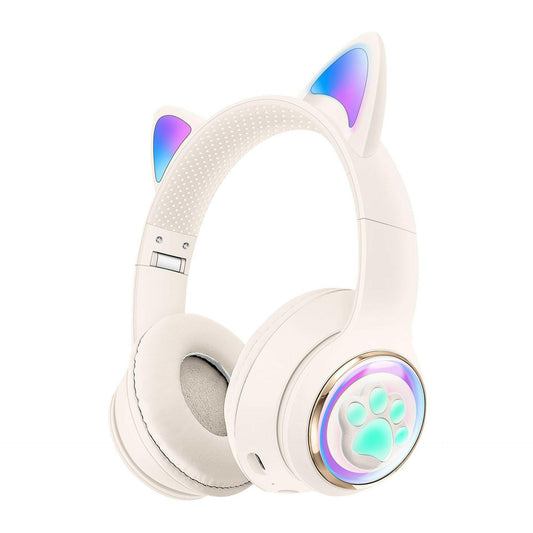 . Bluetooth Earphones – Luminous Cat Ears Gaming Wireless Headset - GoTypical