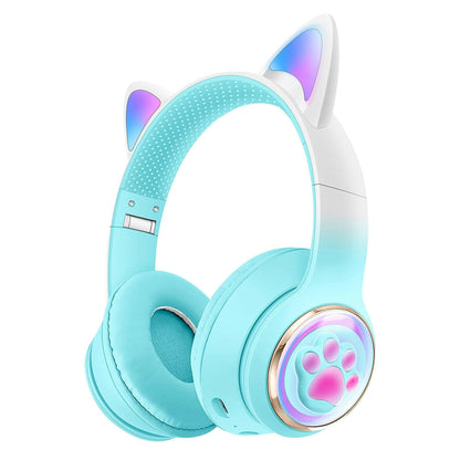 . Bluetooth Earphones – Luminous Cat Ears Gaming Wireless Headset - GoTypical