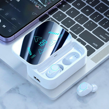 . M48 Bluetooth Earphones – Digital Display | Long Battery Life - GoTypical