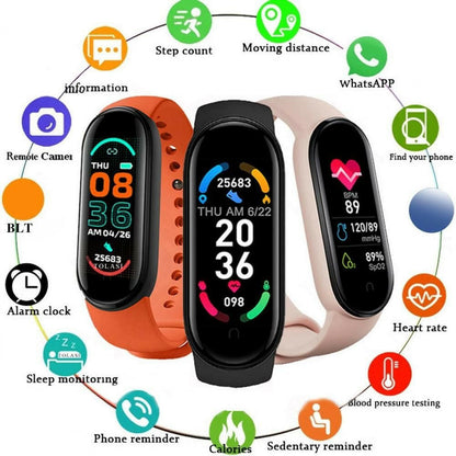 M7 Smart Watch – Bluetooth Fitness Tracker with Sleep Monitor Heart Rate - GoTypical
