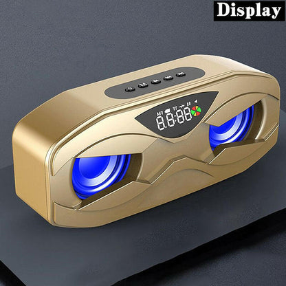 Bluetooth Speaker – M8 Robot Design with LED Rhythm Flash & Subwoofer - GoTypical