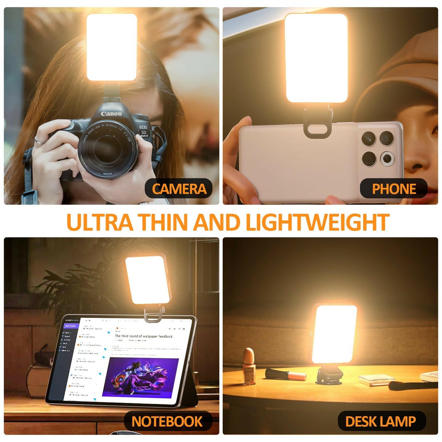 . Magnetic LED Fill Light – Adjustable Brightness Conference Light - GoTypical