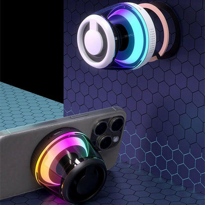 . Bluetooth Speaker – Portable Magnetic Phone Holder with RGB Light - GoTypical