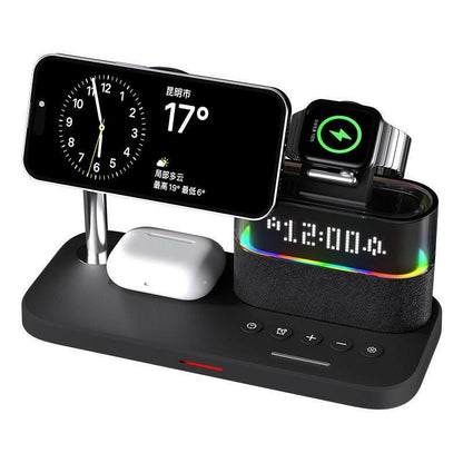 Magnetic 3-in-1 Wireless Charger with Clock – iPhone Apple Watch AirPods - GoTypical