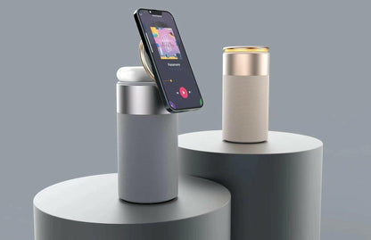 . Magnetic Wireless Charging Desk Lamp – Bluetooth Speaker & Adjustable Light - GoTypical