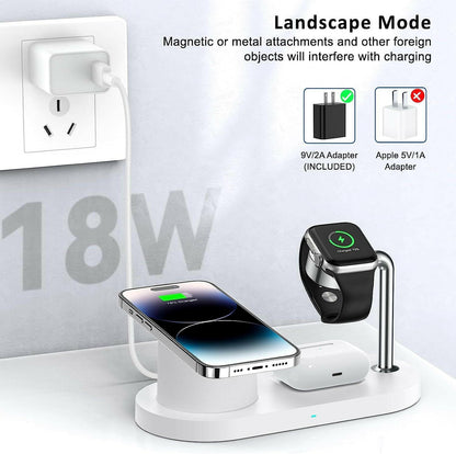 . MagSafe 3-in-1 Wireless Charger – 15W Fast Charging Black - GoTypical