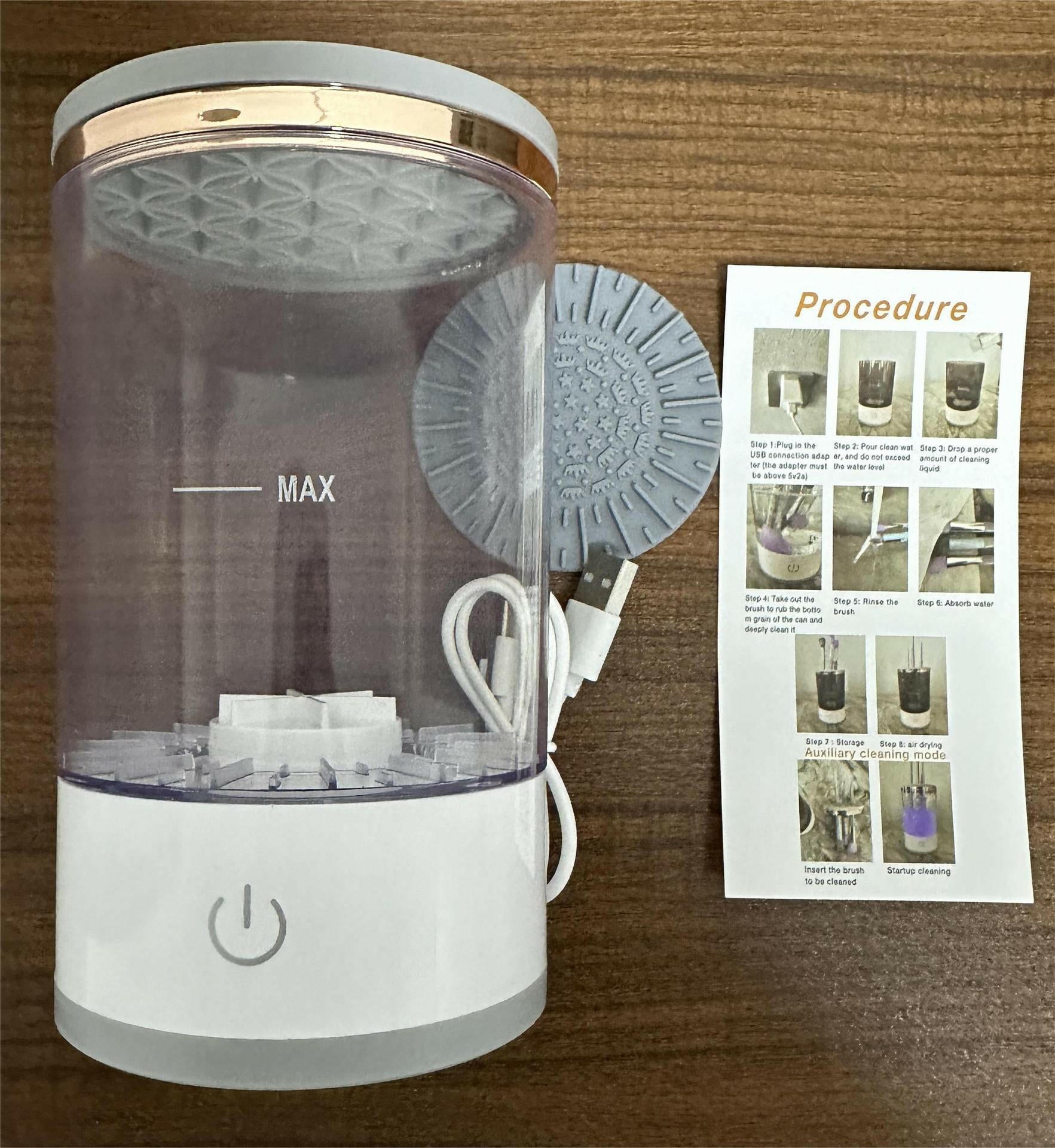 Automatic Makeup Brush Washer – Electric Quick Drying Cleaner ABS - GoTypical