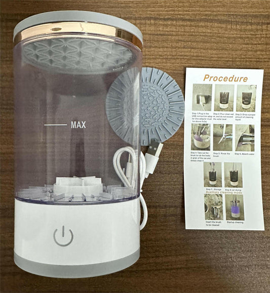 Automatic Makeup Brush Washer – Electric Quick Drying Cleaner ABS - GoTypical