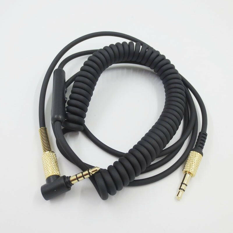 Marshall Headset Connection Cable – 3.5mm Male to Male with Three Button Remote Microphone - GoTypical