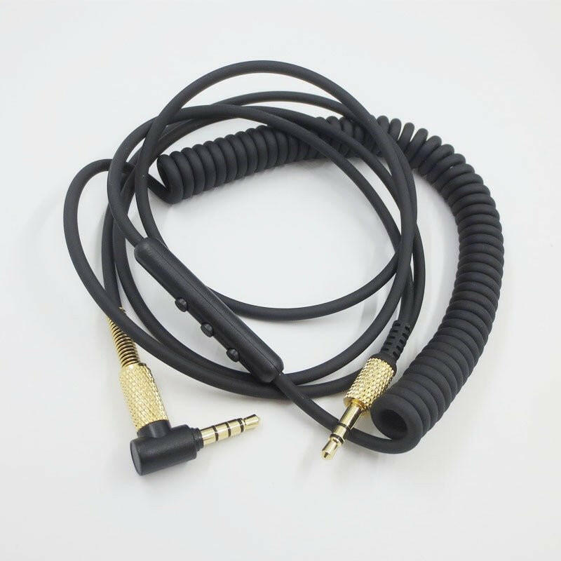 Marshall Headset Connection Cable – 3.5mm Male to Male with Three Button Remote Microphone - GoTypical