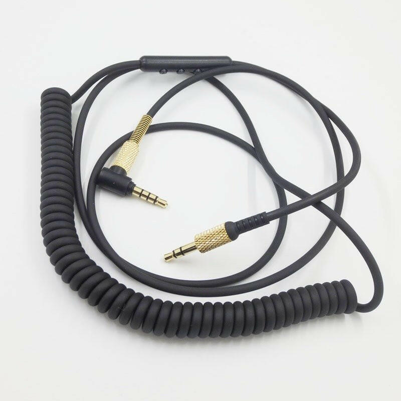 Marshall Headset Connection Cable – 3.5mm Male to Male with Three Button Remote Microphone - GoTypical