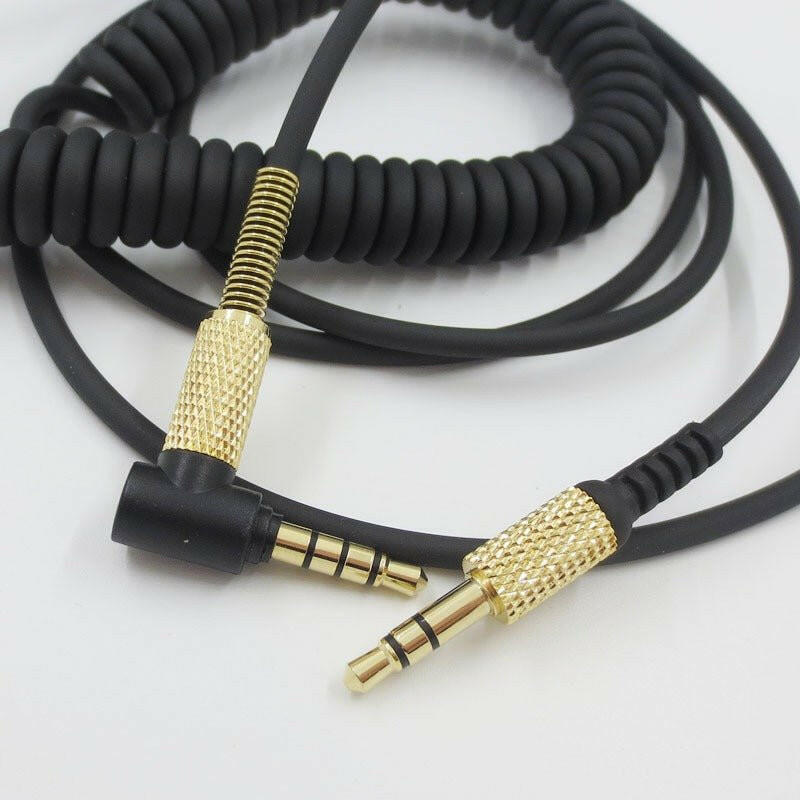 Marshall Headset Connection Cable – 3.5mm Male to Male with Three Button Remote Microphone - GoTypical