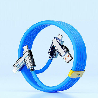 4-in-1 Fast Charging Cable – Apple 15 & Type-C Universal Multi-Device - GoTypical