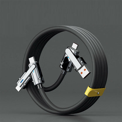 4-in-1 Fast Charging Cable – Apple 15 & Type-C Universal Multi-Device - GoTypical