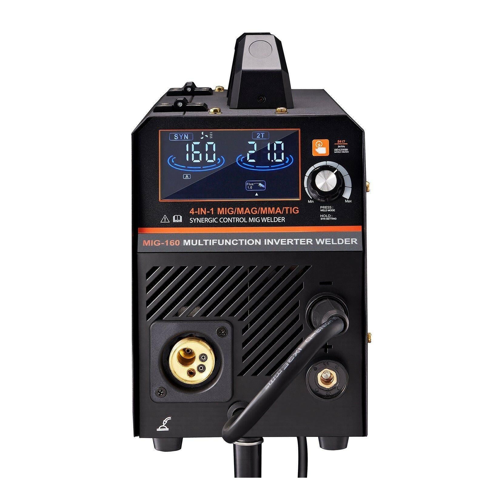 . 160Amp 4-in-1 MIG Welder – Dual Voltage, LCD Display - GoTypical
