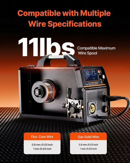 . 160Amp 4-in-1 MIG Welder – Dual Voltage, LCD Display - GoTypical