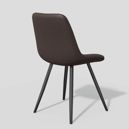 Modern Bar Stools Set of 2 - PU Leather Dining Chairs - GoTypical