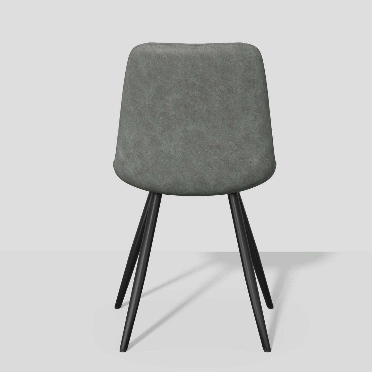 Modern Bar Stools Set of 2 - PU Leather Dining Chairs - GoTypical