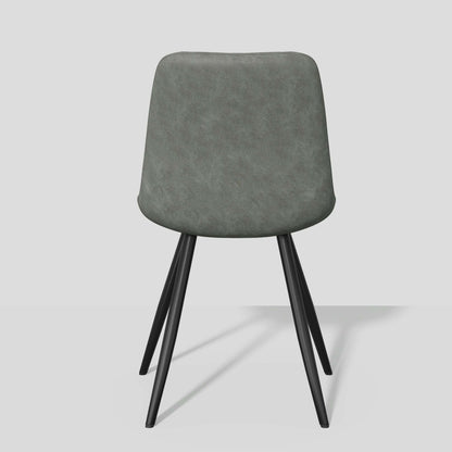 Modern Bar Stools Set of 2 - PU Leather Dining Chairs - GoTypical