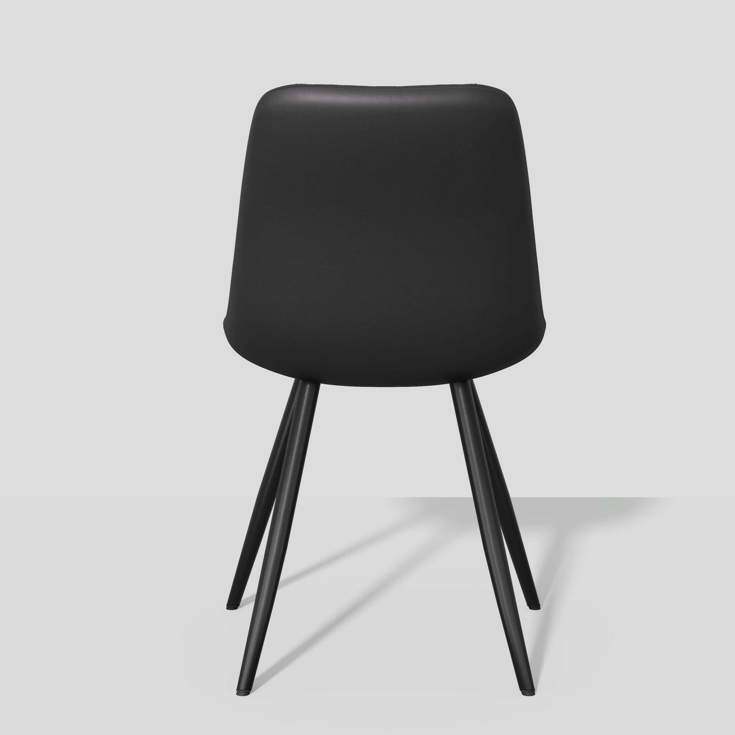 Modern Bar Stools Set of 2 - PU Leather Dining Chairs - GoTypical